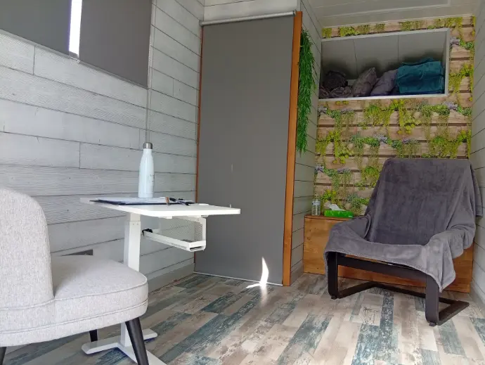 Installation confortable du  cabinet